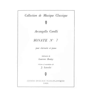 CORELLI ARCANGELLO - SONATE N°7 - CLARINETTE & PIANO
