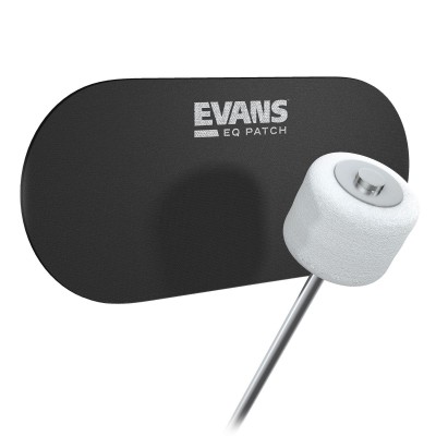 EVANS EQPB2 - BLACK NYLON DOUBLE PATCH X2