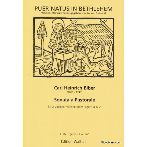  Biber C.h. - Sonata A Pastorale - 2 Violons, Basson Et Bc