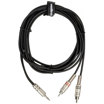 AC21 - Miniconector estéreo / 2 RCA macho - 3 m