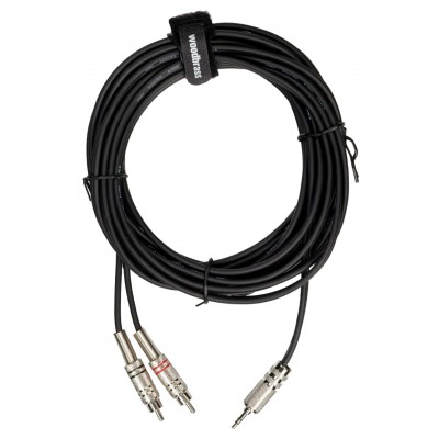WOODBRASS AC22 - Mini Jack Estéreo / 2 RCA Macho - 6 m