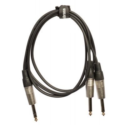 WOODBRASS AC30 - JACK MALE STEREO / 2 JACK MALE - 1,5M