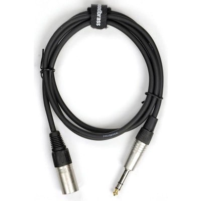 WOODBRASS AC65 - MALE XLR / STEREO 1/4 PHONE - 5FT