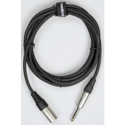 WOODBRASS AC66 - MALE XLR / STEREO 1/4 PHONE - 10FT