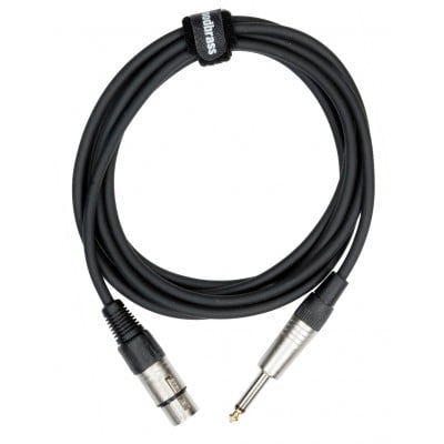 WOODBRASS MC25 - 1/4 PHONE / FEMALE XLR - 10FT