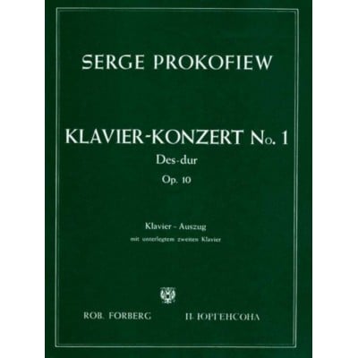 PROKOFIEV SERGEI - CONCERTO NO.1 IN D FLAT - REDUCTION 2 PIANOS
