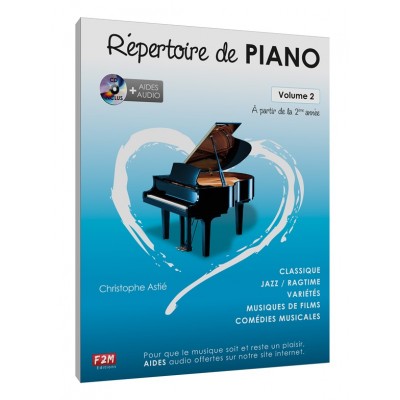 ASTIE CHRISTOPHE - REPERTOIRE DE PIANO VOL.2 + CD