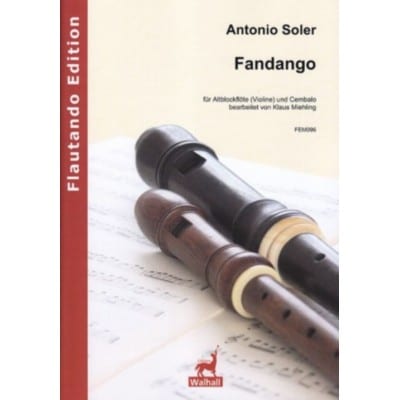 SOLER ANTONIO - FANDANGO - FLUTE A BEC ALTO & CLAVECIN