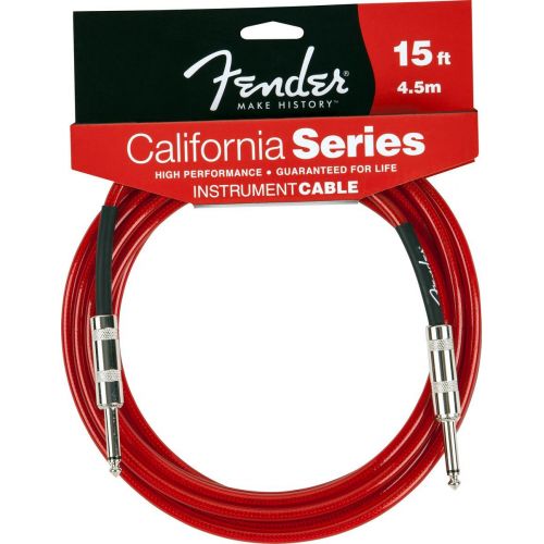 FENDER CALIFORNIA-SERIE INSTRUMENTENKABEL 4,50M ROT
