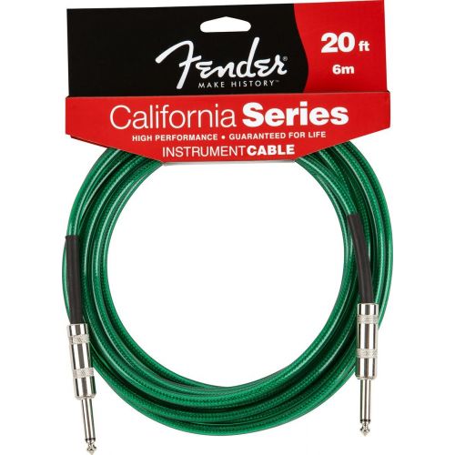 FENDER CALIFORNIA SERIES INSTRUMENTENKABEL 6M GRUEN