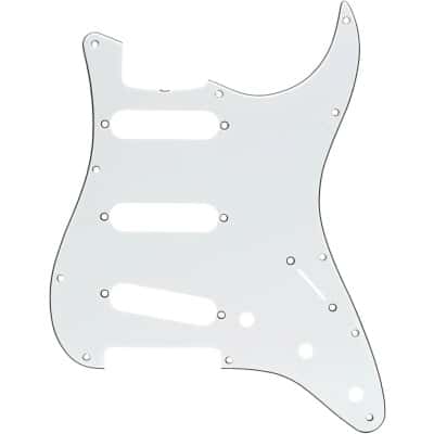 FENDER PICKGUARD 60S STRAT SSS WHITE