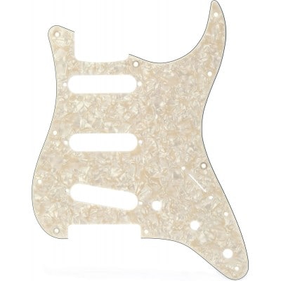 Fender Pickguard, Stratocaster S/s/s, 11-hole Mount, Aged White Pearl, 4-ply