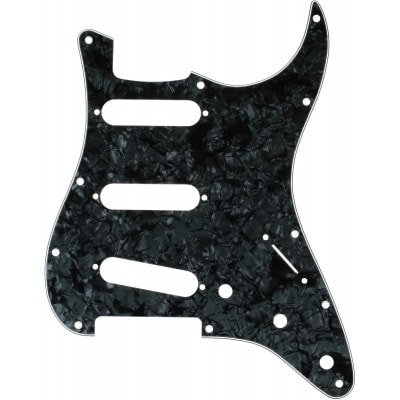 PICKGUARD STRAT SSS BLACK PEARL