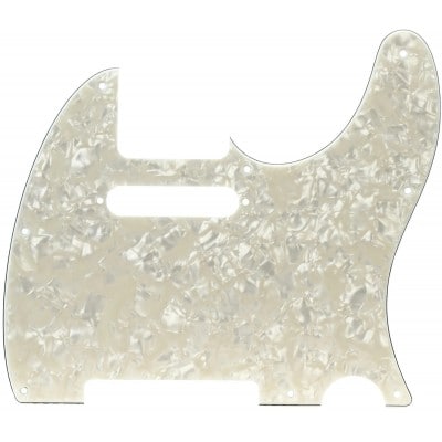 PICKGUARD TELE AGED WHITE PEARL