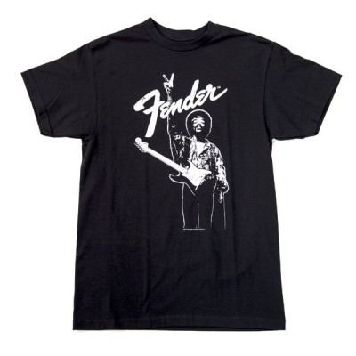 FENDER JIMI HENDRIX® COLLECTION PEACE T-SHIRT BLACK AND WHITE L