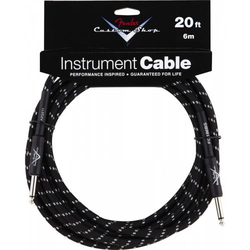 FENDER CUSTOM SHOP INSTRUMENT CABLE 20' BLACK