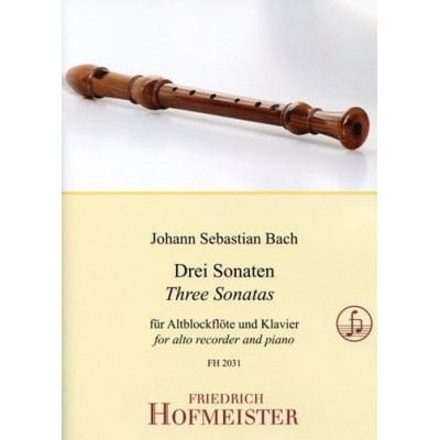 BACH J.S. - 3 SONATES - FLUTE A BEC ALTO