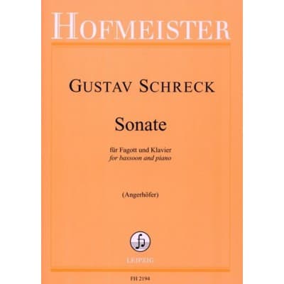  Schreck Gustav - Sonate - Basson and Piano