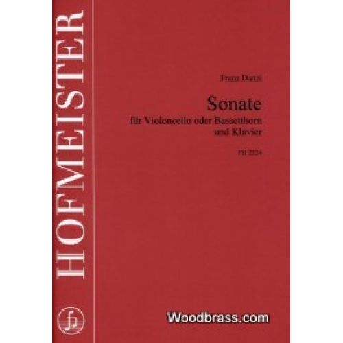 HOFMEISTER DANZI FRANZ - SONATE FUR VIOLONCELLO ODER BASSETHORN UND KLAVIER