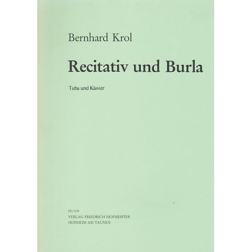 KROL BERNHARD - Recitativ und Burla op. 83,2 - TUBA/PIANO