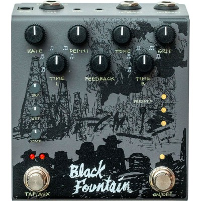 Black Fountain Stereo Slate - Oil Can Delay