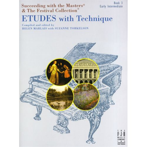 SUCCEEDING WITH MASTERS FESTIVAL COLL ETUDES WITH TECHNIQUE BOOK 3 - PIANO SOLO