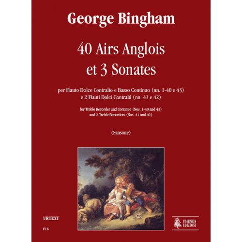 UT ORPHEUS BINGHAM GEORGE - 40 AIRS ANGLOIS ET TROIS SONATES - FLUTE A BEC ALTO ET CONTINUO OU 2 FLUTES A BEC