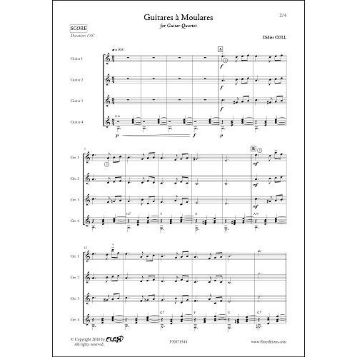 FLEX EDITIONS COLL D. - GUITARES A MOULARES - QUATUOR DE GUITARES