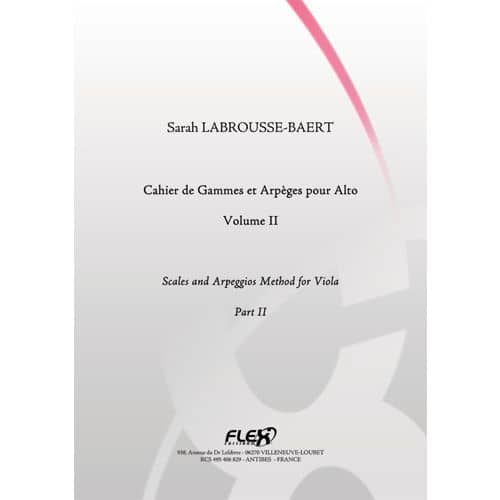 LABROUSSE-BAERT S. - SCALES AND ARPEGGIOS METHOD FOR VIOLA - VOLUME II - SOLO VIOLA