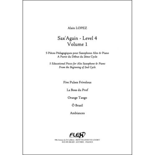 FLEX EDITIONS LOPEZ A. - SAX