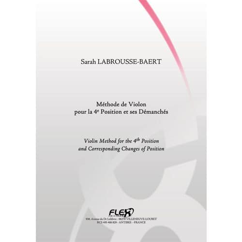 LABROUSSE-BAERT S. - VIOLIN METHOD FOR THE 4TH POSITION AND CORRESPONDING CHANGES OF POSITION - SOLO
