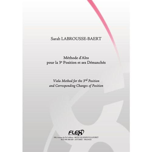 LABROUSSE-BAERT S. - METHODE D'ALTO POUR LA 3E POSITION ET SES DEMANCHES - ALTO SOLO