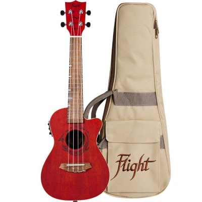 GEMSTONE DUC380 ELEC CON UKULELE – CORAL