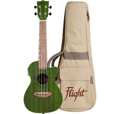 FLIGHT GEMSTONE DUC380 ELEC CON UKULELE - JADE