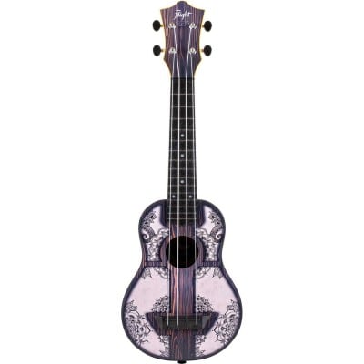 tus40 travel ukulele - mandala wood