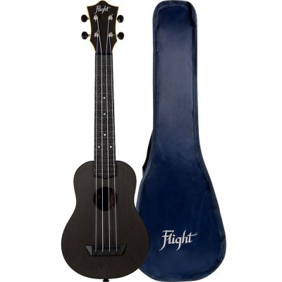 TUSL35 LONG NECK ABS TRAVEL UKULELE -BLACK