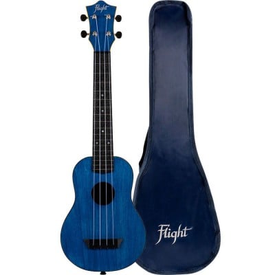 tusl35 long neck travel ukulele -dark blue