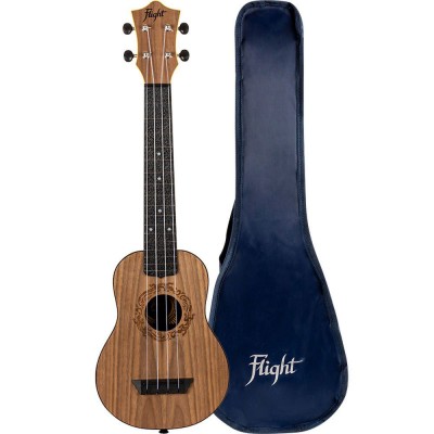 tusl50 long neck travel ukulele - walnut