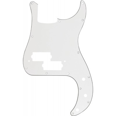 PICKGUARD, PRECISION BASS, 13 HOLE, W/B/W, 3-PLY