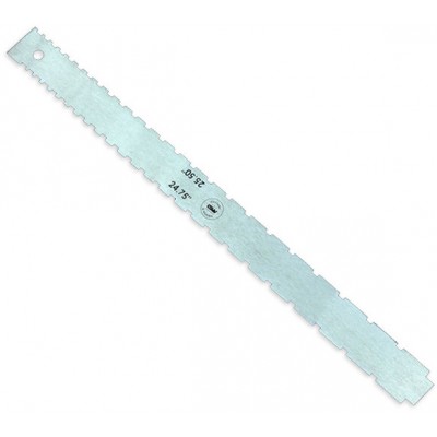 FLAT MACHINED DUAL NOTCHED GUITAR NECK STRAIGHT EDGE 24.75