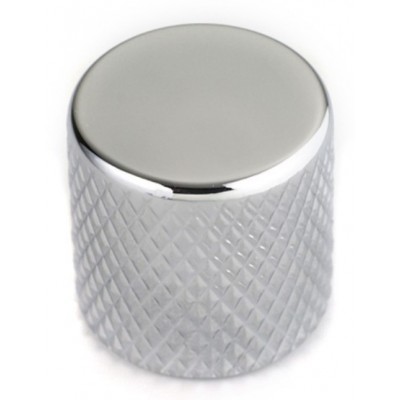 FLAT TOP KNOB POUR P.BASS ET TELE CHROME 6.35MM (FOR SOLID SHAFTS) (2)