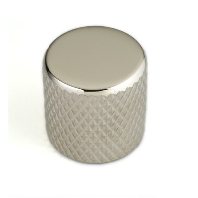 FLAT TOP KNOB POUR P.BASS ET TELE NICKEL 6.35MM (FOR SOLID SHAFTS) (2)