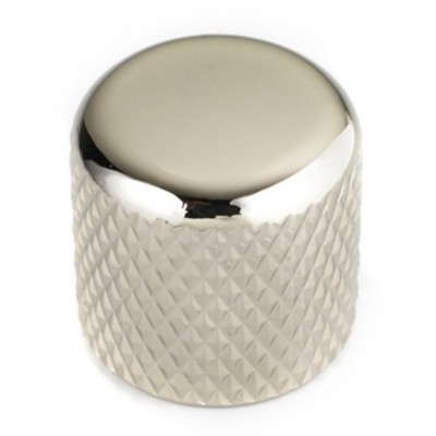 DOME KNOB NICKEL 6.35MM (FOR SOLID SHAFTS) (2)