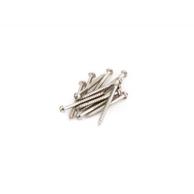 FENDER Pure Vintage Jazzmaster/Tele Pickup Mounting Screws, Nickel (12)