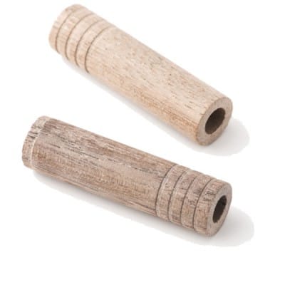 TRUSS ROD CAVITY PLUGS, WALNUT, GROOVED, DRILLED (2)