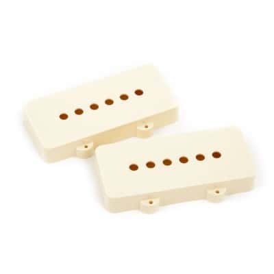 FENDER PICKUP COVERS, JAZZMASTER AGED WHITE (2)