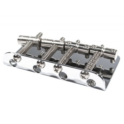 PURE VINTAGE '70S JAZZ BASS BRIDGE ASSEMBLY, CHROME