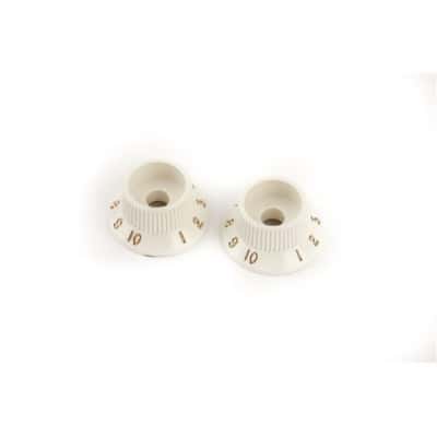 STRATOCASTER S-1 SWITCH KNOBS, PARCHMENT (2)