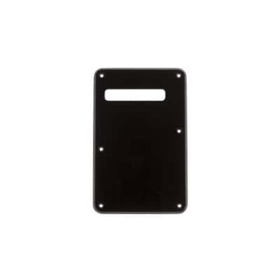 BACKPLATE, STRATOCASTER, BLACK, 1-PLY