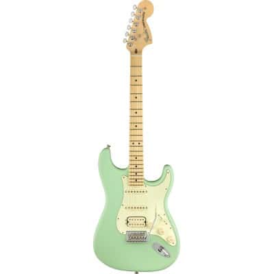 AMERICAN PERFORMER STRATOCASTER HSS MN, SATIN SURF GREEN